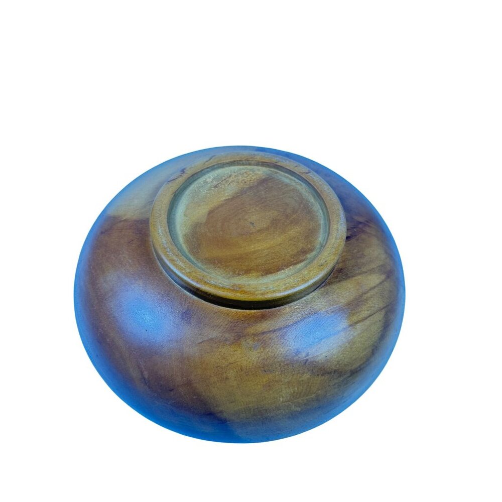 Dough Salad Bowl 1940’s Light Wood Pine RoundVintageMid Century Modern Farmhouse - Picture 12 of 12